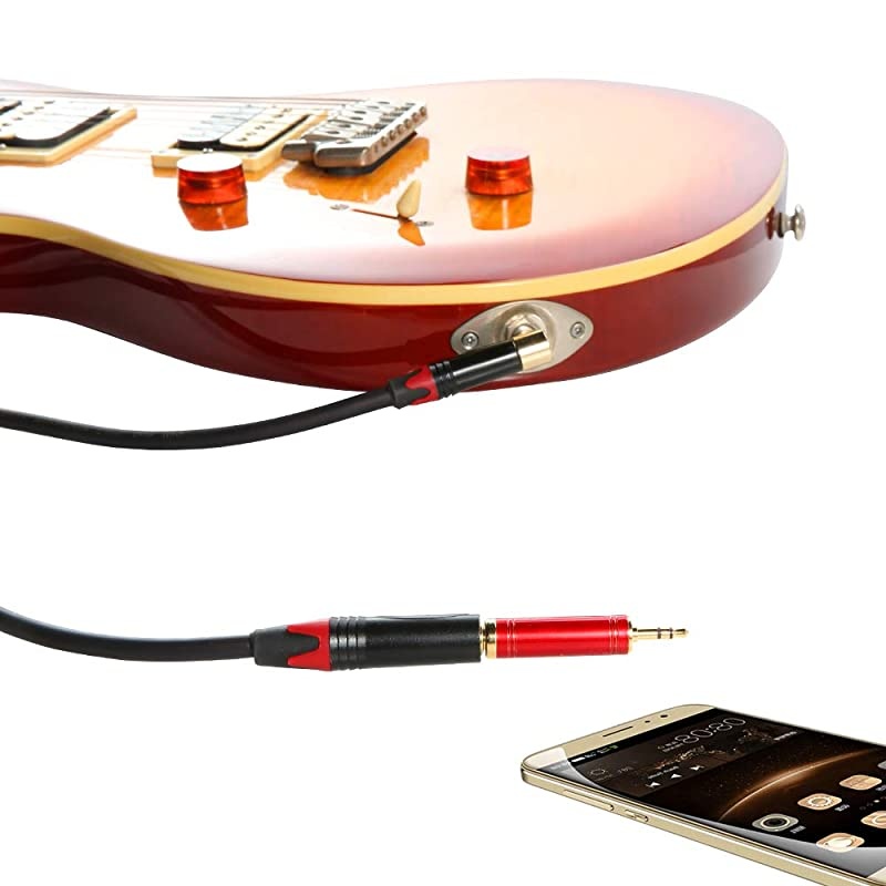 4Packs 14 Male to 35mm 18 Female Headphone Adapter 18 Inch Plug Male to 14 Inch Jack Female Stereo Adapter