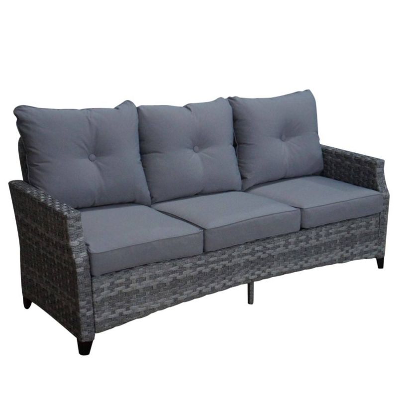 Costa Mesa 5pc Sofa Set - Gray - Courtyard Casual