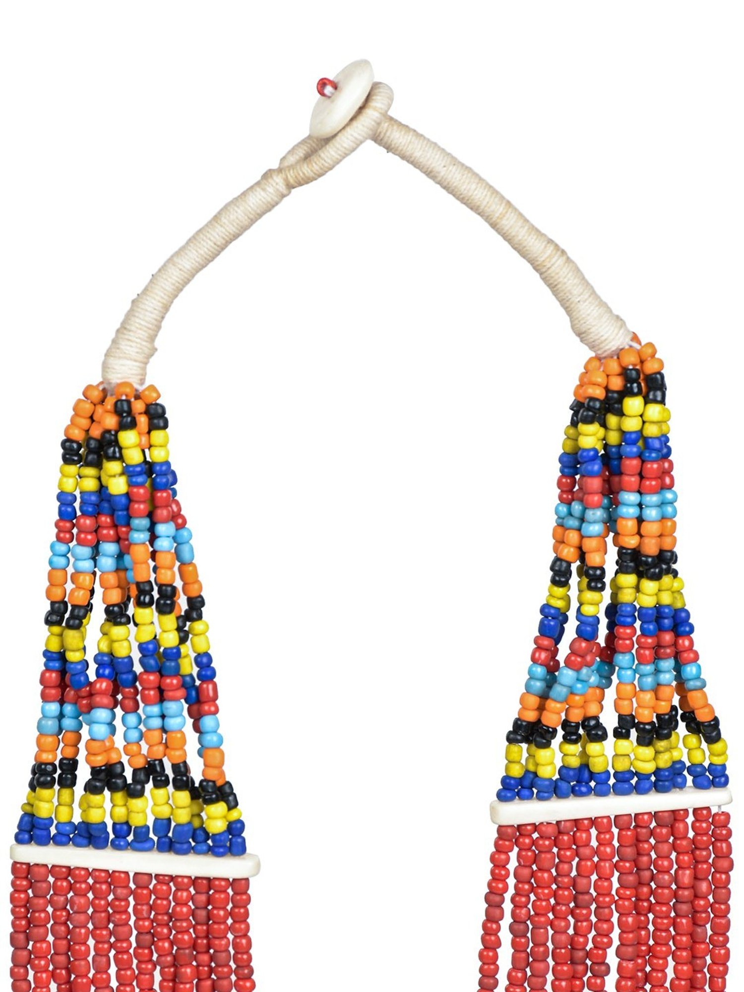 Imli Street Multicolor Vintage Naga Beaded Tribal Necklace
