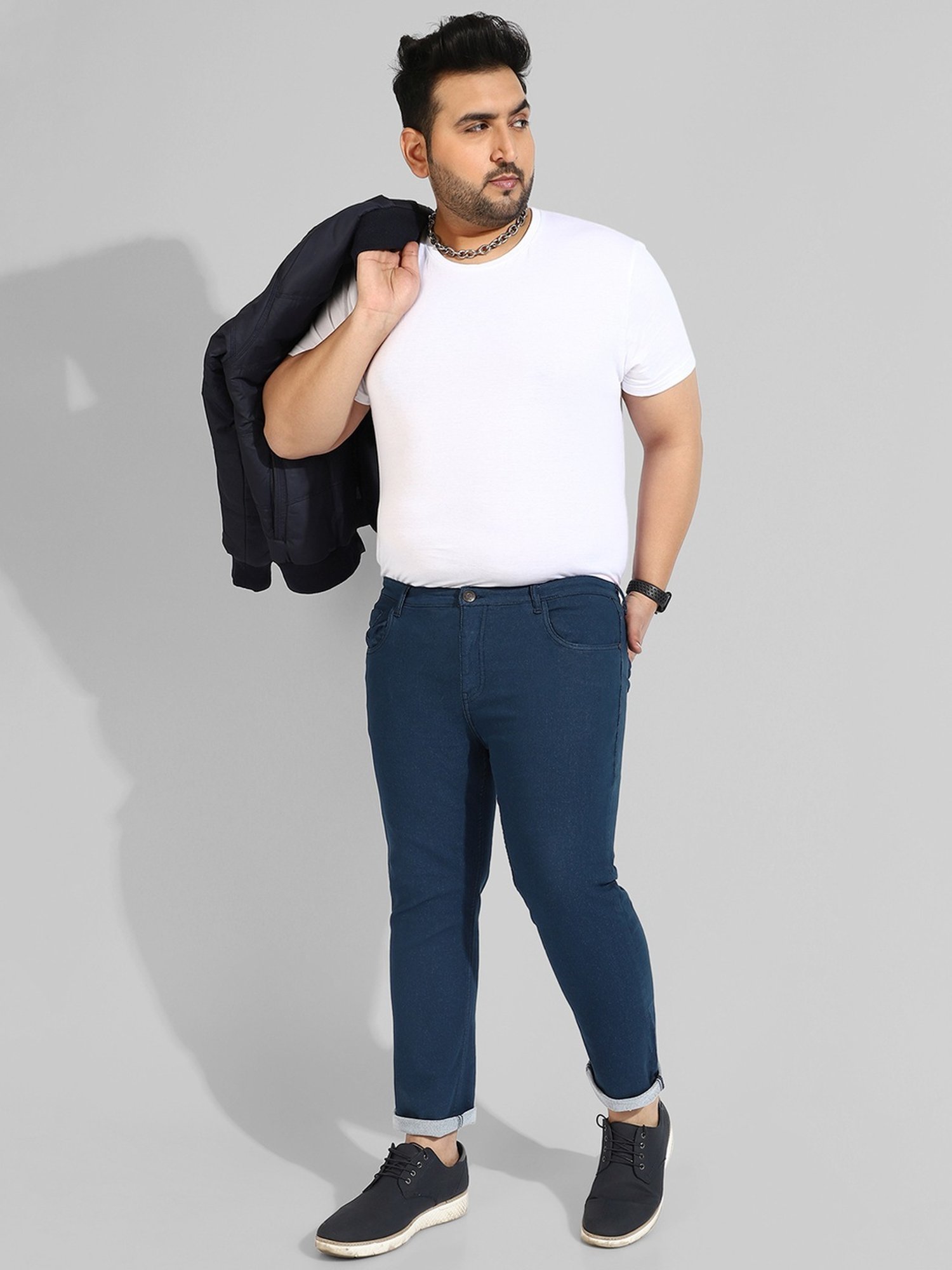 Instafab Plus Blue Regular fit Plus Size Jeans