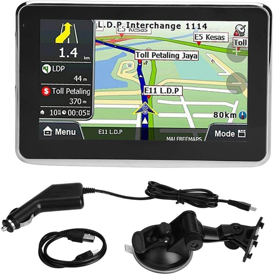 Keenso Universal 5 Inch Touch Screen GPS Navigation System for Car Truck 256MB 8GB MP3 FM Europe Map/Lifetime Maps/Live Traffic/Live Parking/Driver Alerts/Automatic Voice