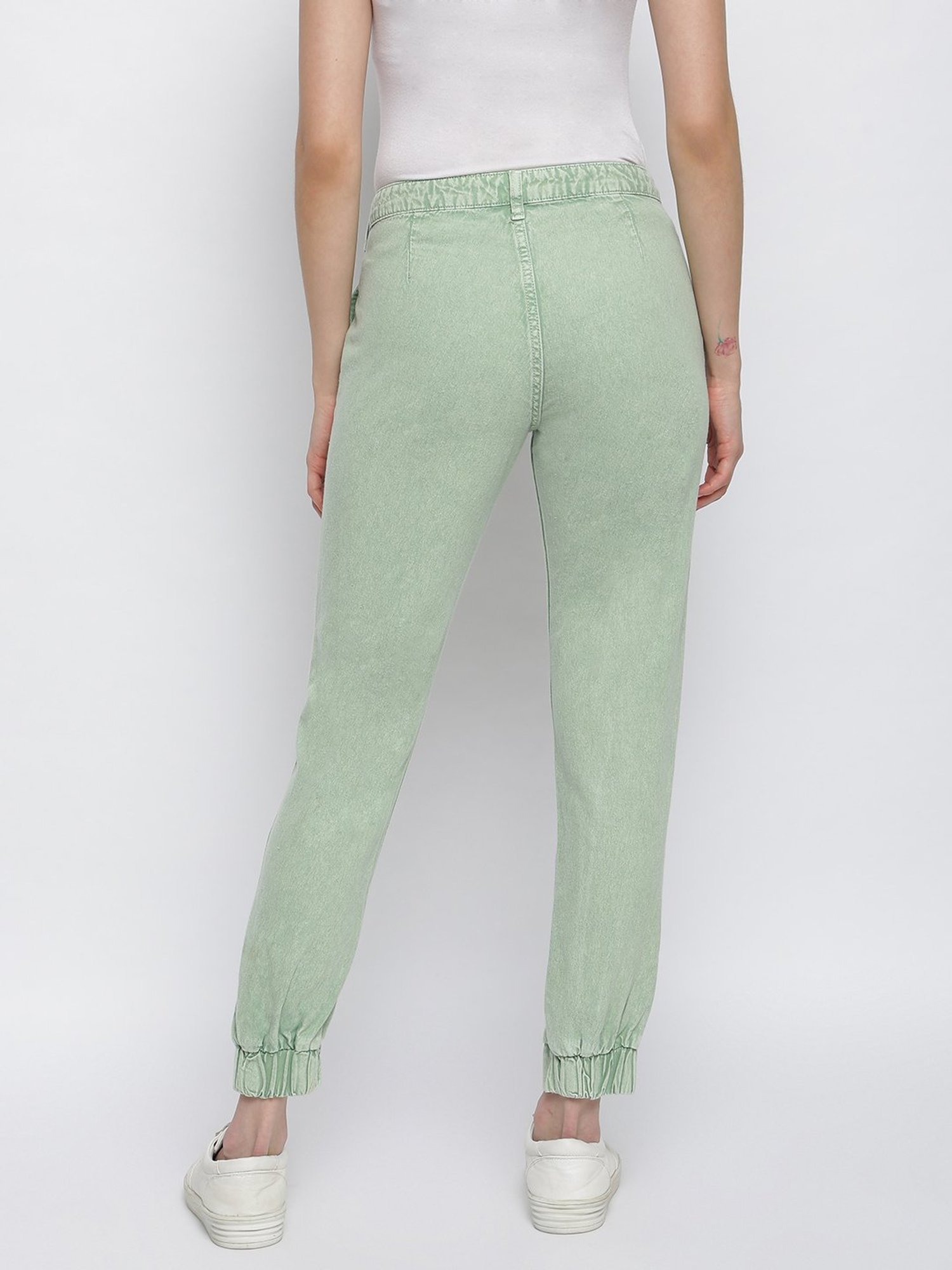 Tales & Stories Green Regular Fit Joggers