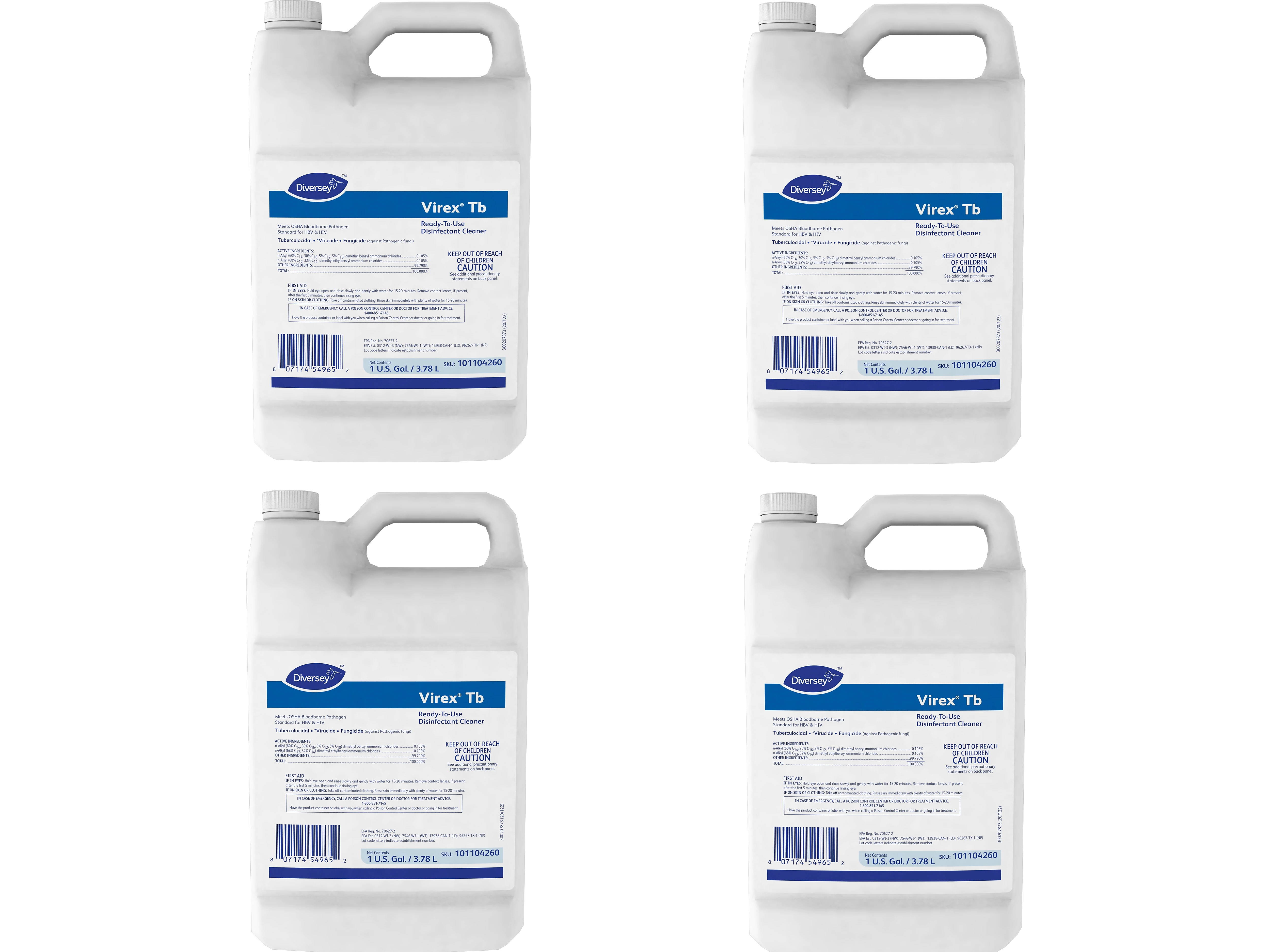 Virex Tb Cleaner Disinfectant Lemon 128 Fl. Oz. 4/Carton 101104260