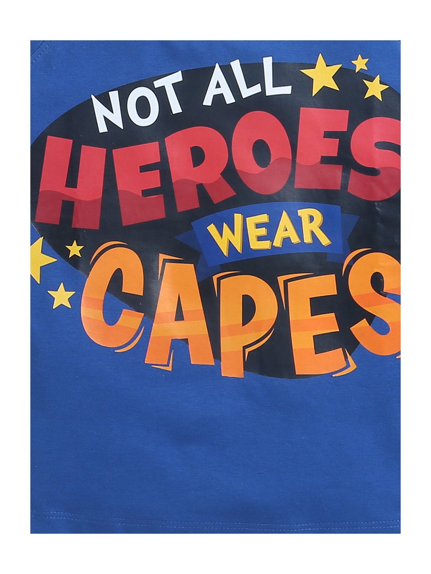 Bumzee Kids Royal Blue Graphic Print T-Shirt