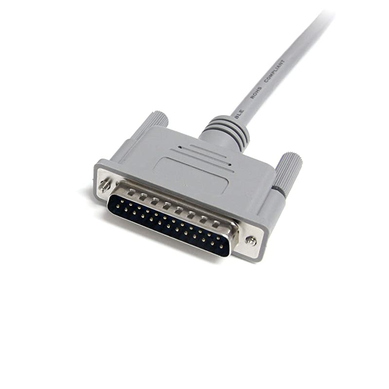 com 6 ft DB25 to Centronics 36 Parallel Printer Cable MM Printer cable DB25 M to 36 pin Centronics M 6 ft PB6Gray