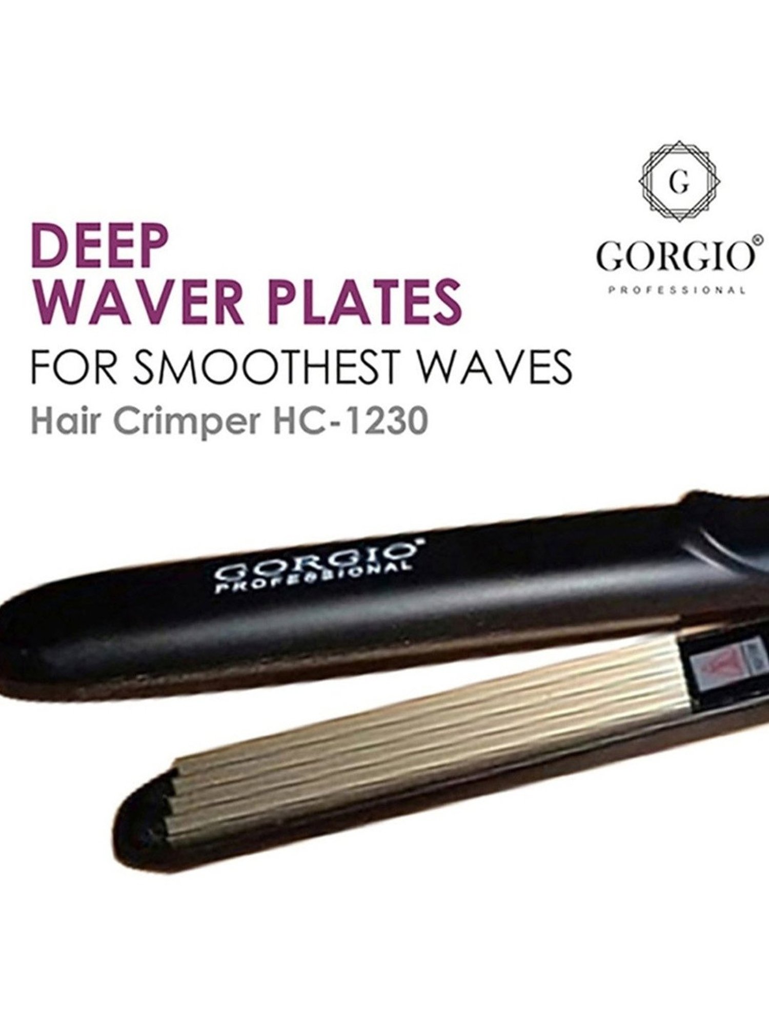 Gorgio Professional HC1230 Hair Crimper (Black)