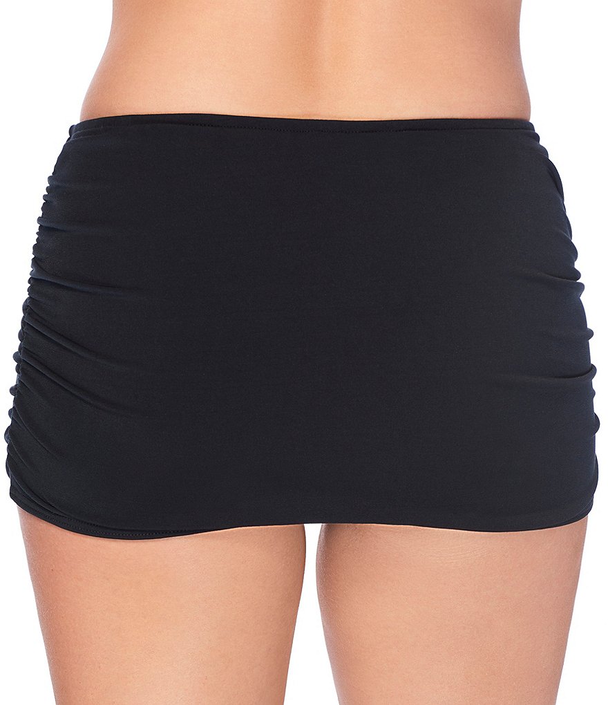 Magicsuit Solids Shirred Swim Skirt