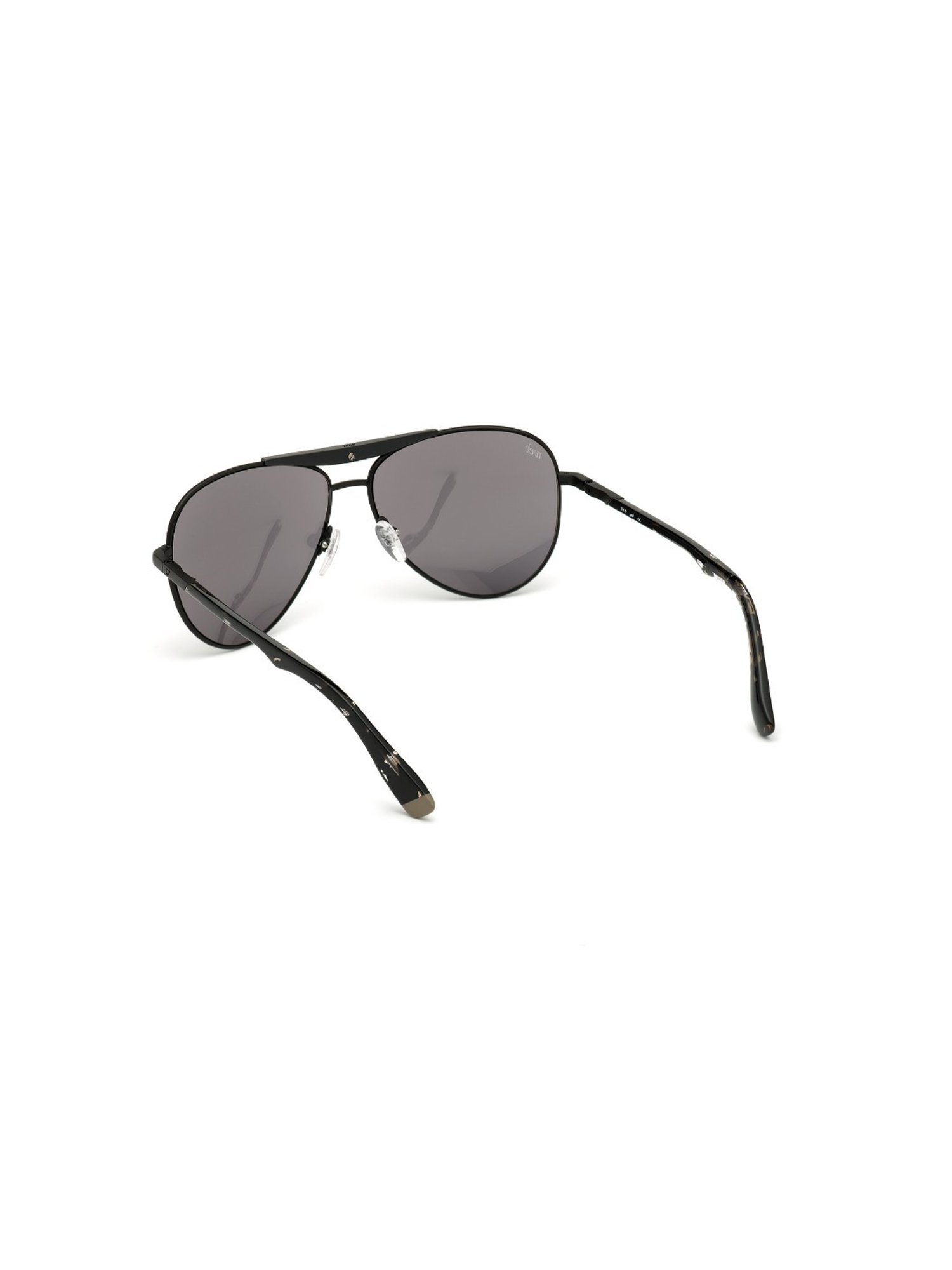 Web Eyewear Grey Oval Sunglasses for Men Designed in Italy