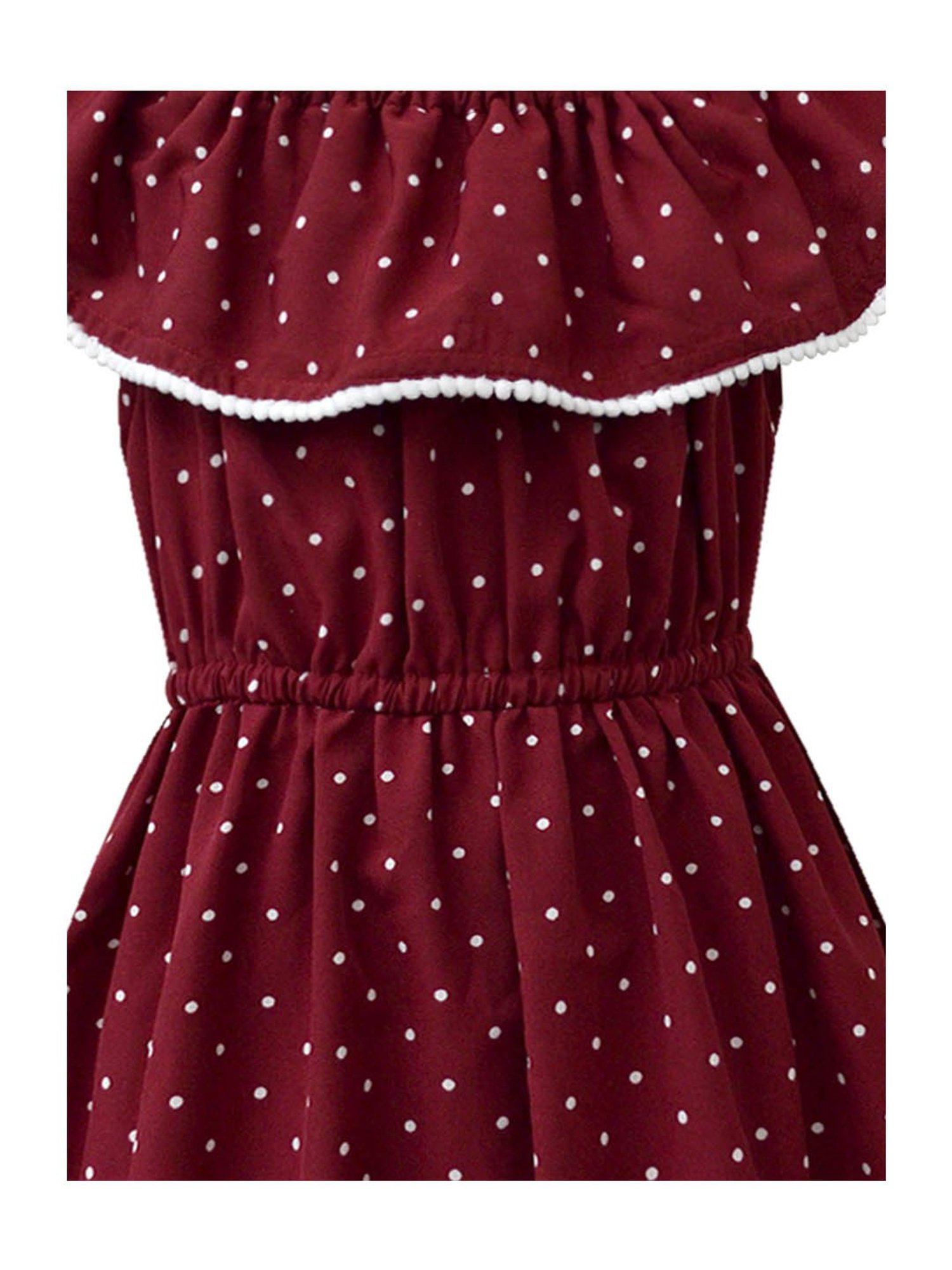 A.T.U.N. Maroon Printed Dress
