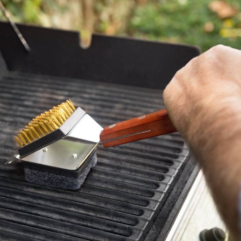 Rosewood 3-in-1 Grill Brush - Outset