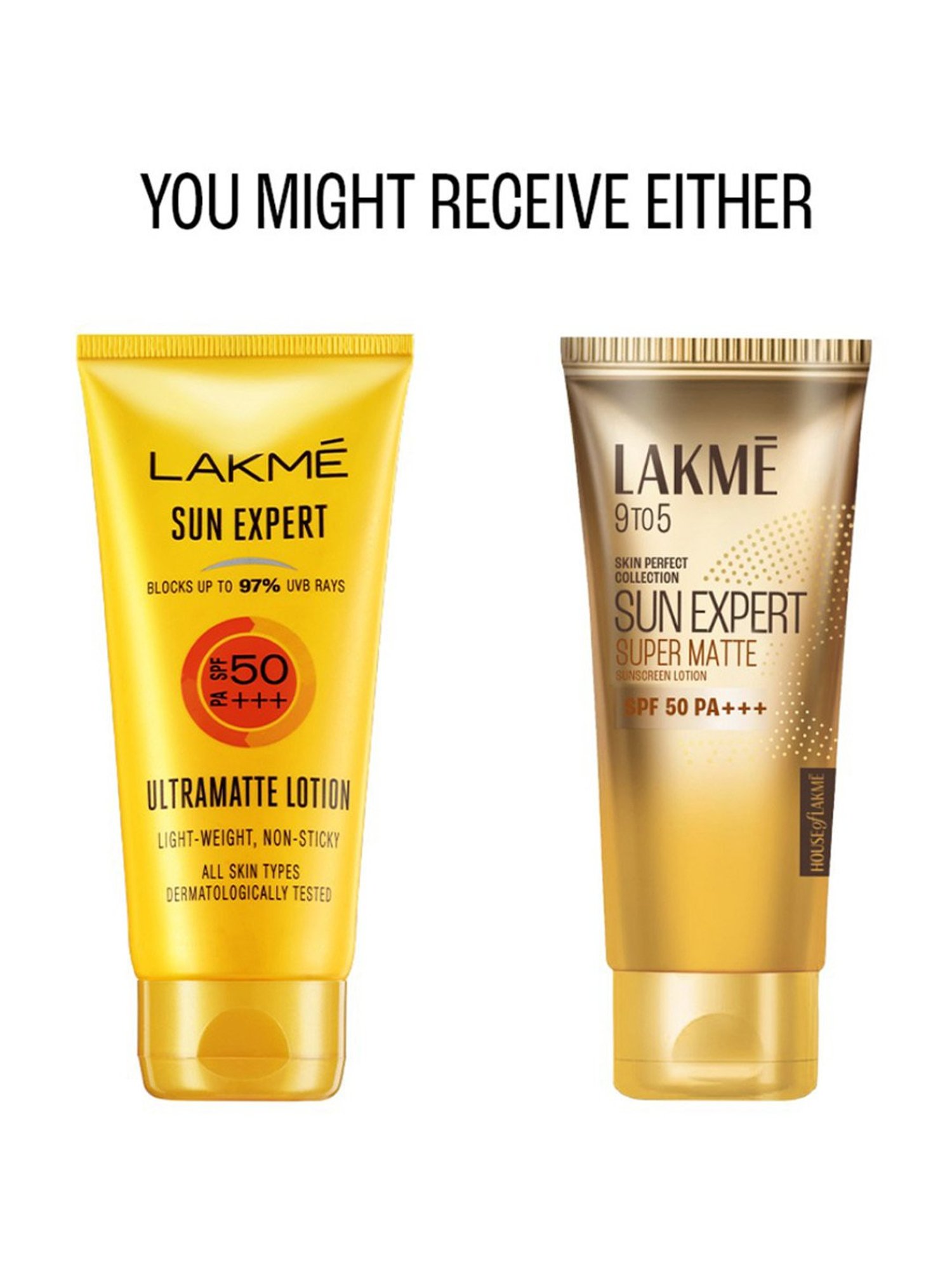 Lakme 9 To 5 Skin Perfect Collection Sun Expert Super Matte Sunscreen Lotion SPF 50 PA +++ - 100 ml