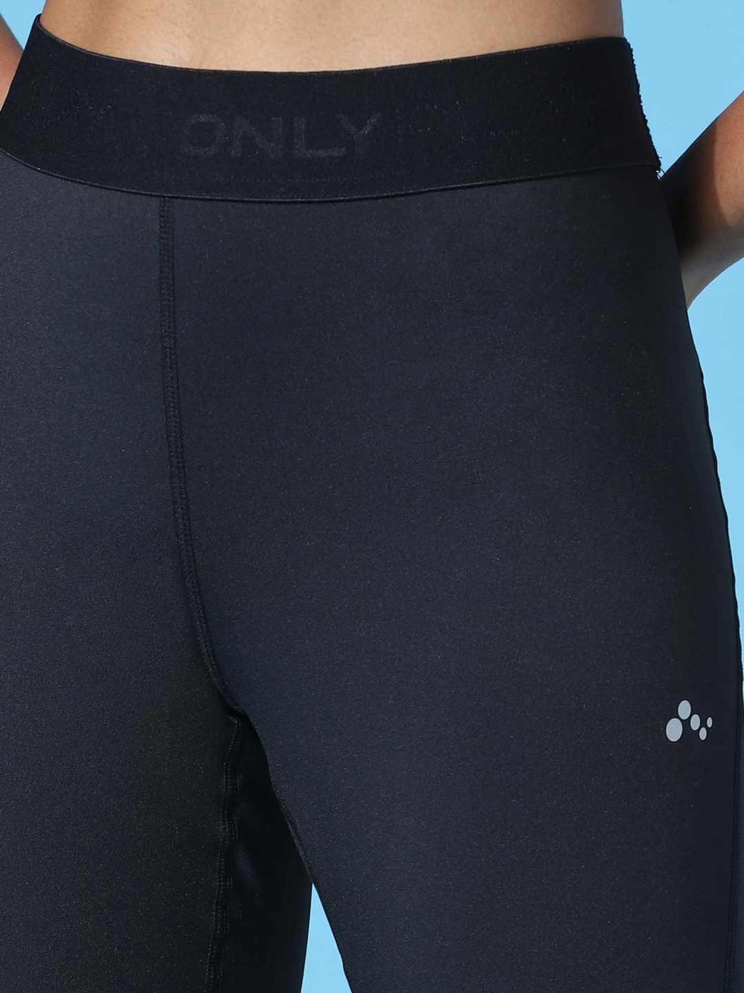 KENDALL + KYLIE White Printed Sports Tights