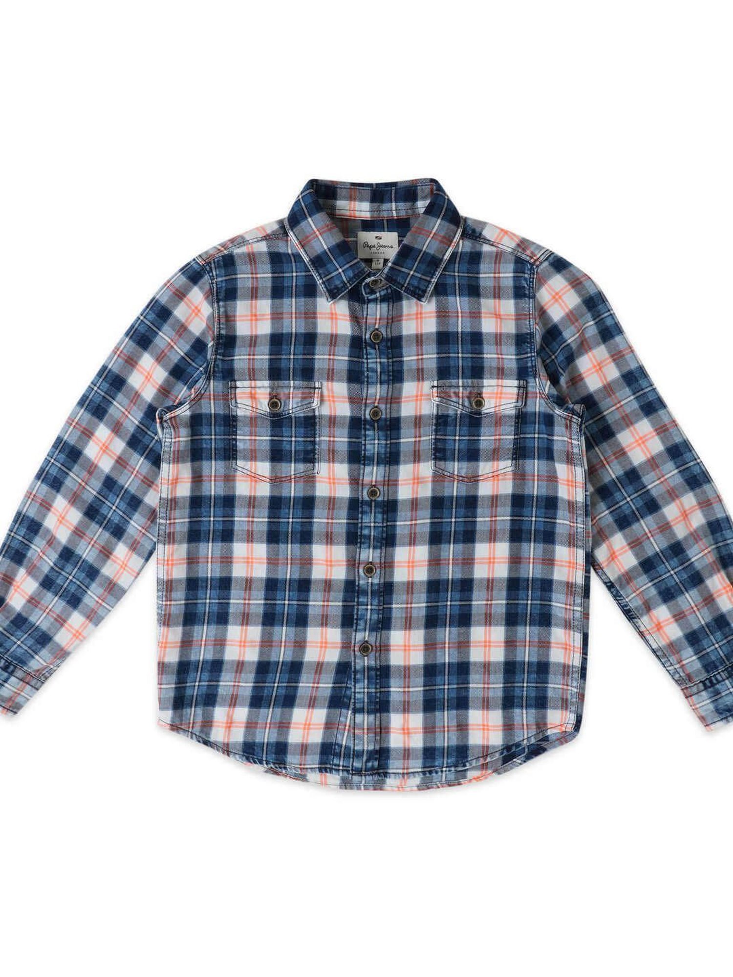 Pepe Jeans Kids Multicolor Checks Full Sleeves Shirt