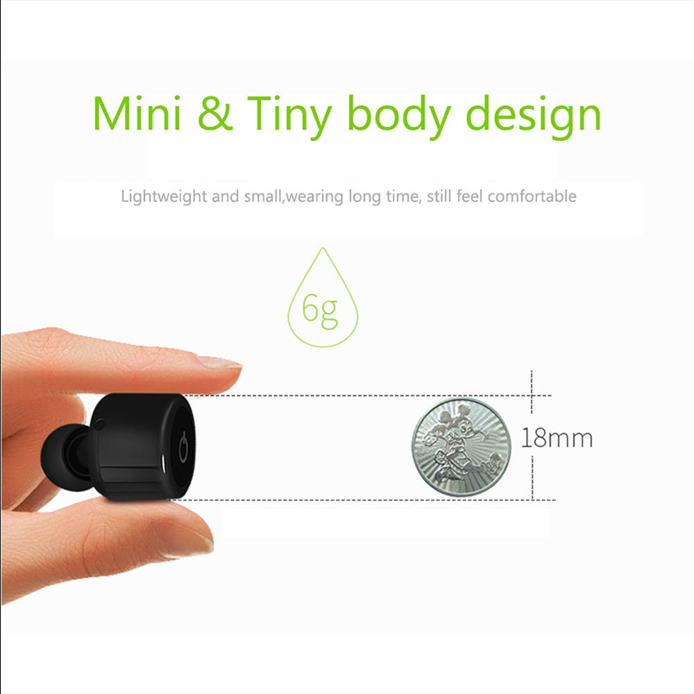 Double-ear Wireless Bluetooth Headset True Wireless Technology Sports Earphone Bluetooth 4.2 for iPhone, iPad, Samsung, HTC, LG, 
and all other Phone/Tablet