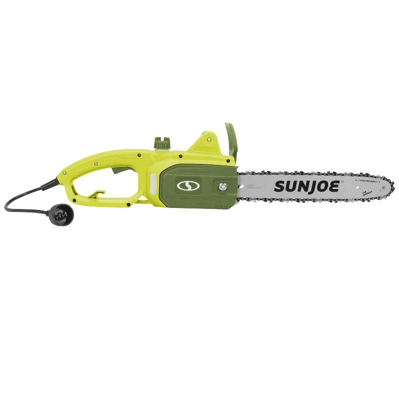 Sun Joe SWJ599E Tree Limb Master Electric Handheld Chainsaw | 14-Inch | 9-Amp | Low-Kickback.