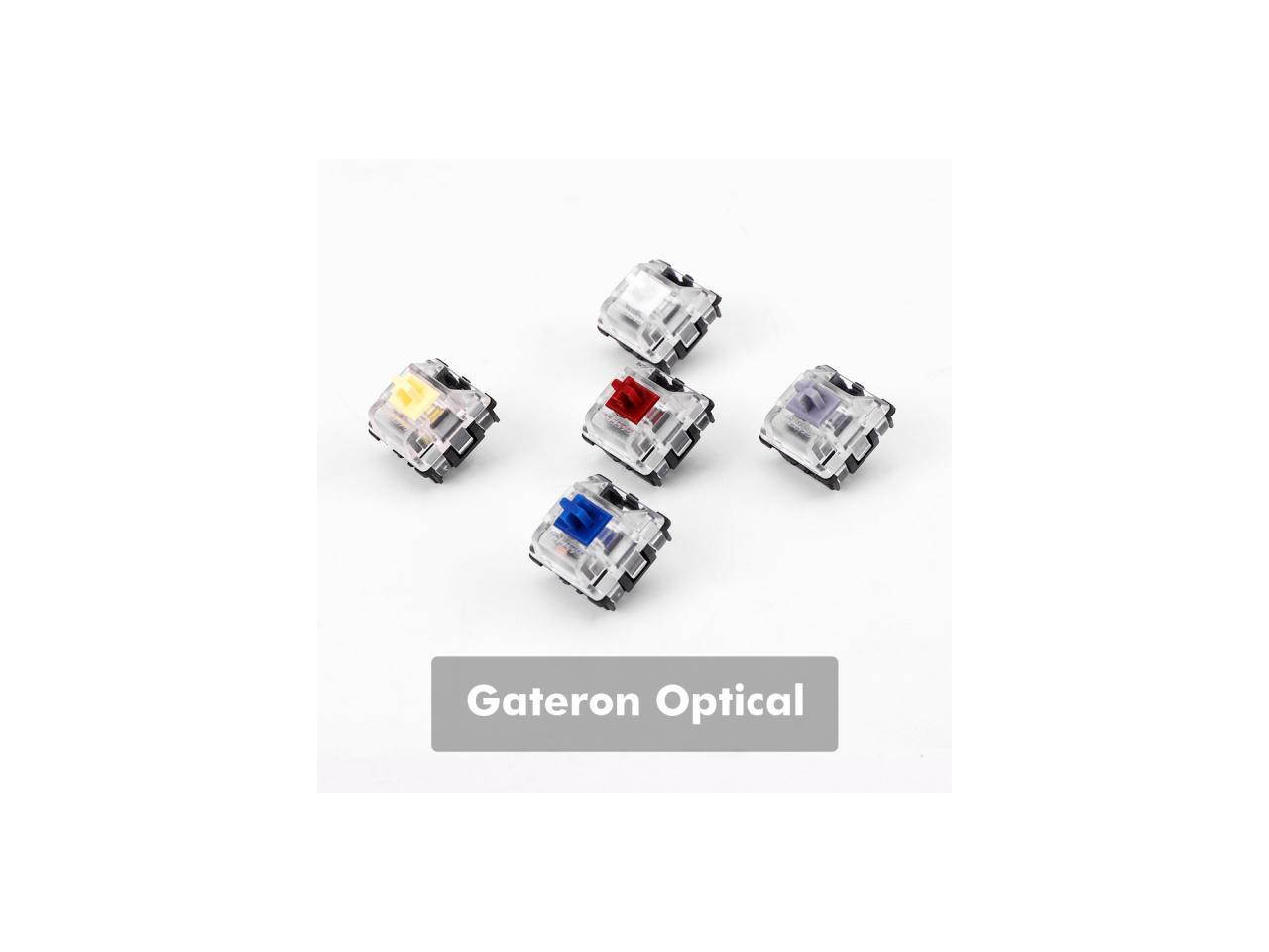 Gateron Optical Switch DIY Replaceable Switches for Mechanical Gaming Keyboard (10 PCS Blue Switch) (Multiple)