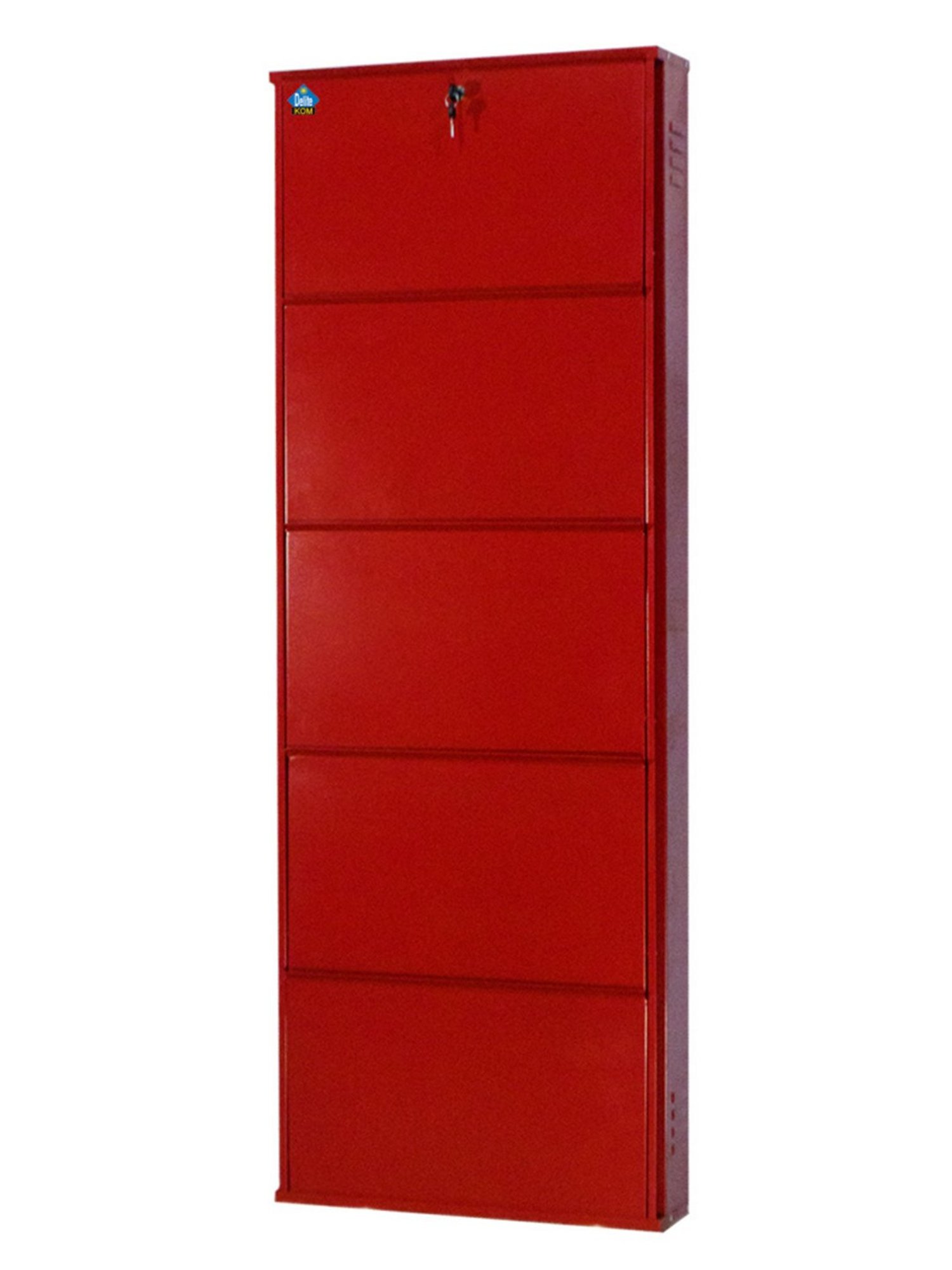 Delite Kom Metal Shoe Rack - 24" 10 Shelf, Double Decker, Ivory, PowderCoat, Wall Mount, DIY