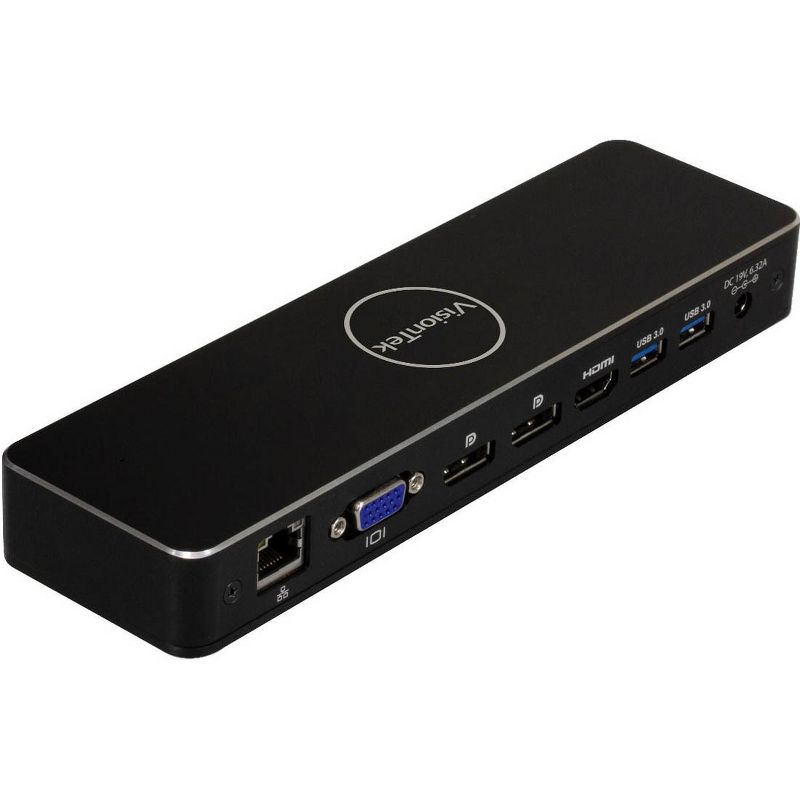 VisionTek VT5000 Dual 4K Thunderbolt 3 Dock - for Notebook/Desktop PC - 87 W - USB Type C - 3 x USB Ports - 2 x USB 3.0 - Network (RJ-45) - HDMI - VGA