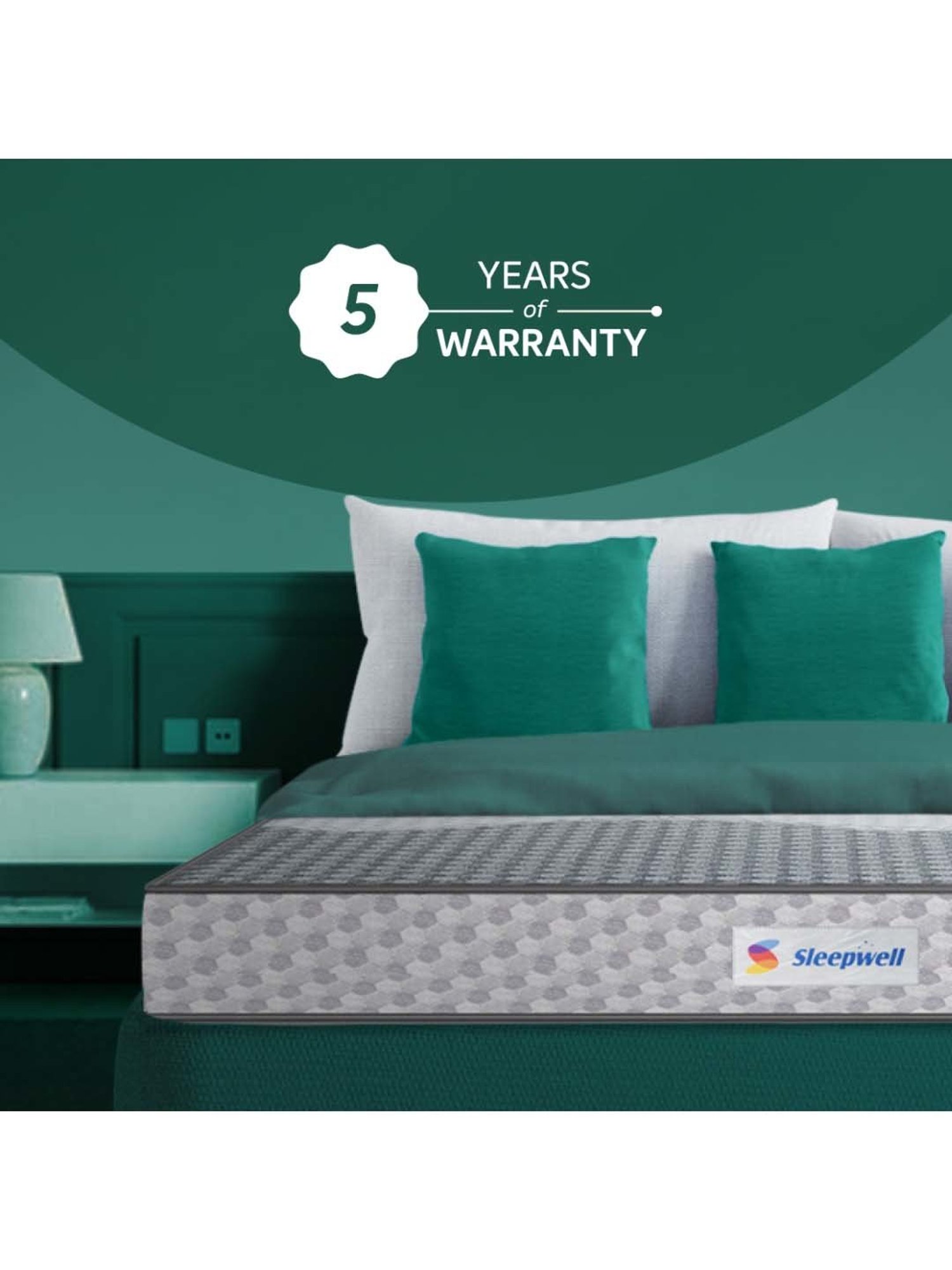 Sleepwell Ortho PRO Grey Profiled Foam Single Bed Mattress