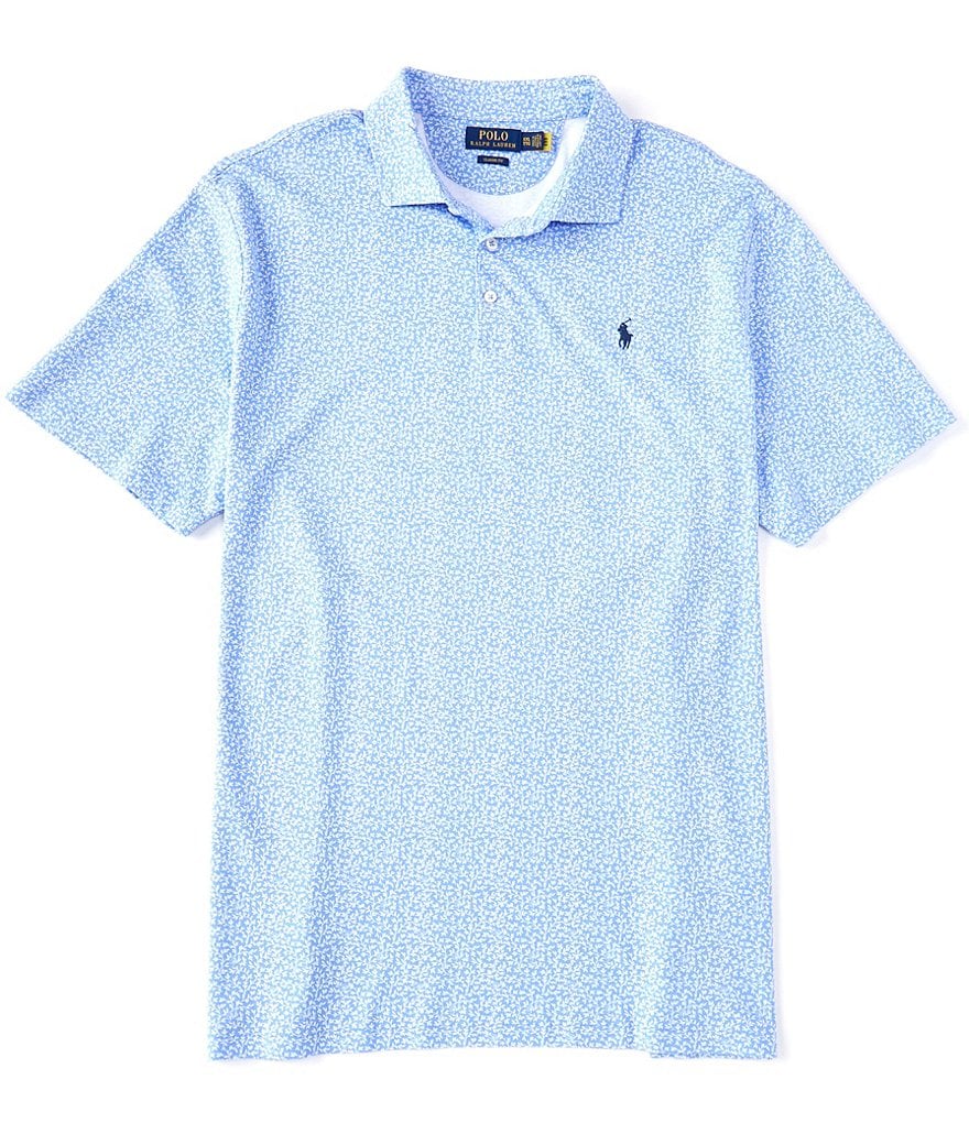 Polo Ralph Lauren Classic-Fit Soft Cotton Vine Print Short-Sleeve Polo Shirt
