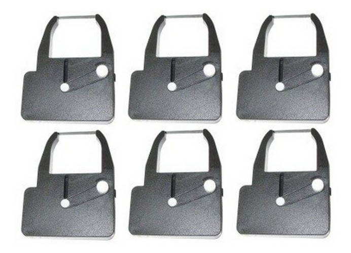 SuppliesMAX Compatible Replacement for Nukote BR106N Black/Red Printer Ribbons (6/PK) - Equivalent to Sharp S800BRC