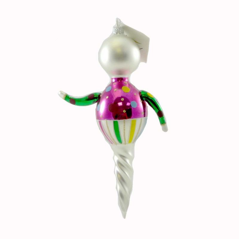 Laved Italian Ornaments Clown Twist Circus  -  Tree Ornaments