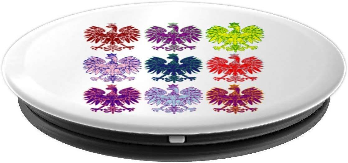 Dyngus Day Polish Pride Poland Eagle Pattern Print Falcon PopSockets Grip and Stand for Phones and Tablets