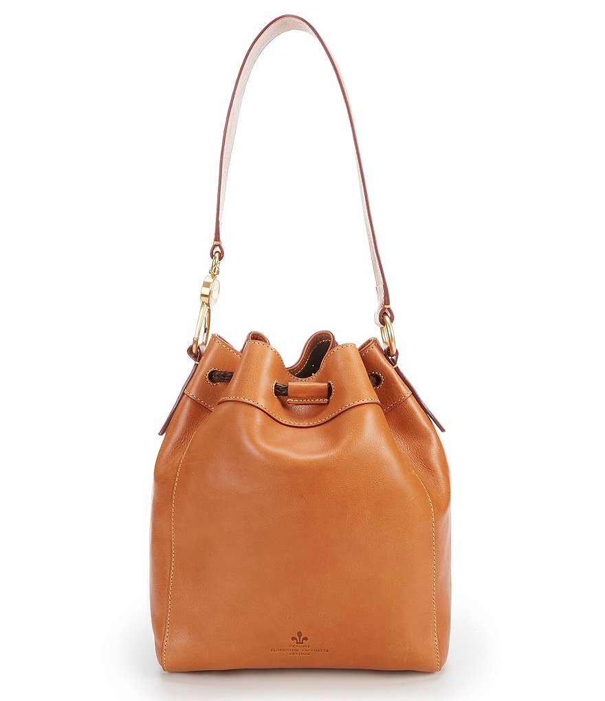Dooney & Bourke Saffiano Collection Drawstring Bucket Bag