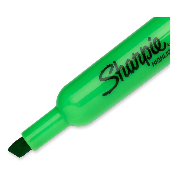 Sharpie Accent Tank Style Highlighter Chisel Tip Fluorescent Green Dozen 25026