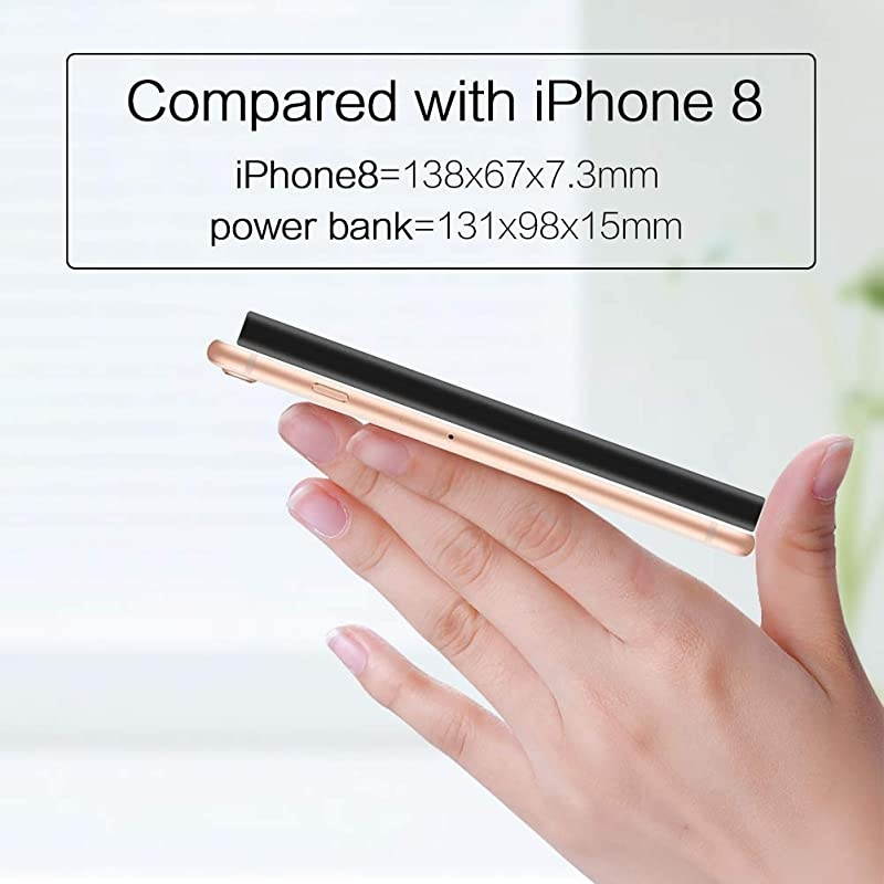 Cell Phone External Battery Pack Portable Phone Charger Power Bank 5V 31A Fast Charging Travel Mobile Phone Charger Compatible with iPhone 66s78XXSXR11iPad and More