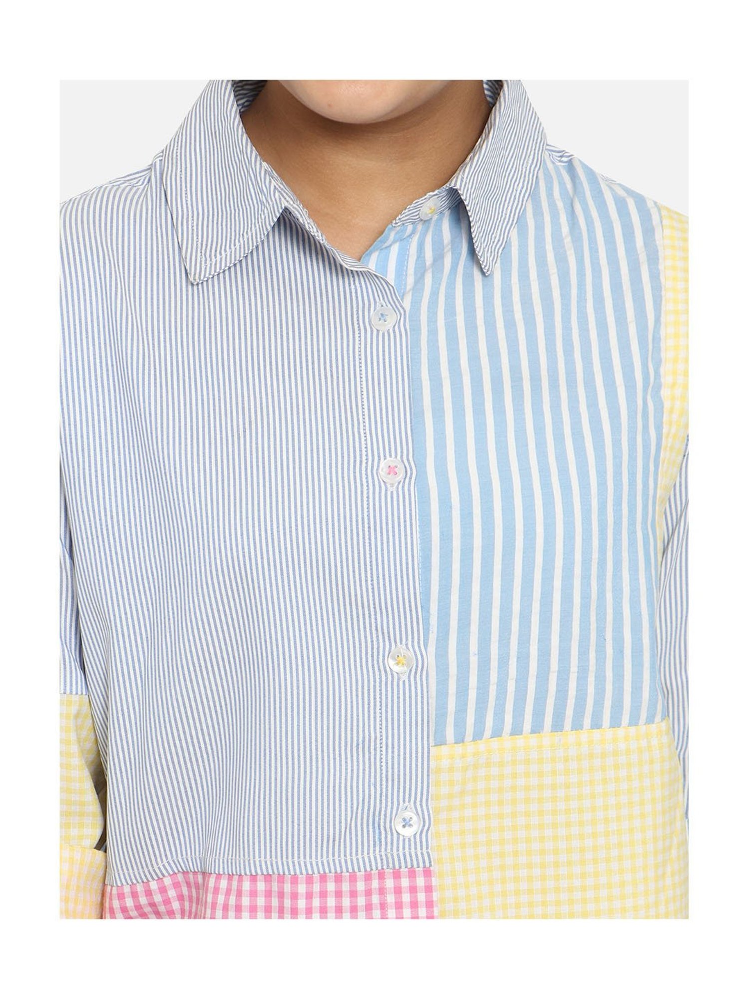 Nauti Nati Kids Multicolor Color Block Shirt