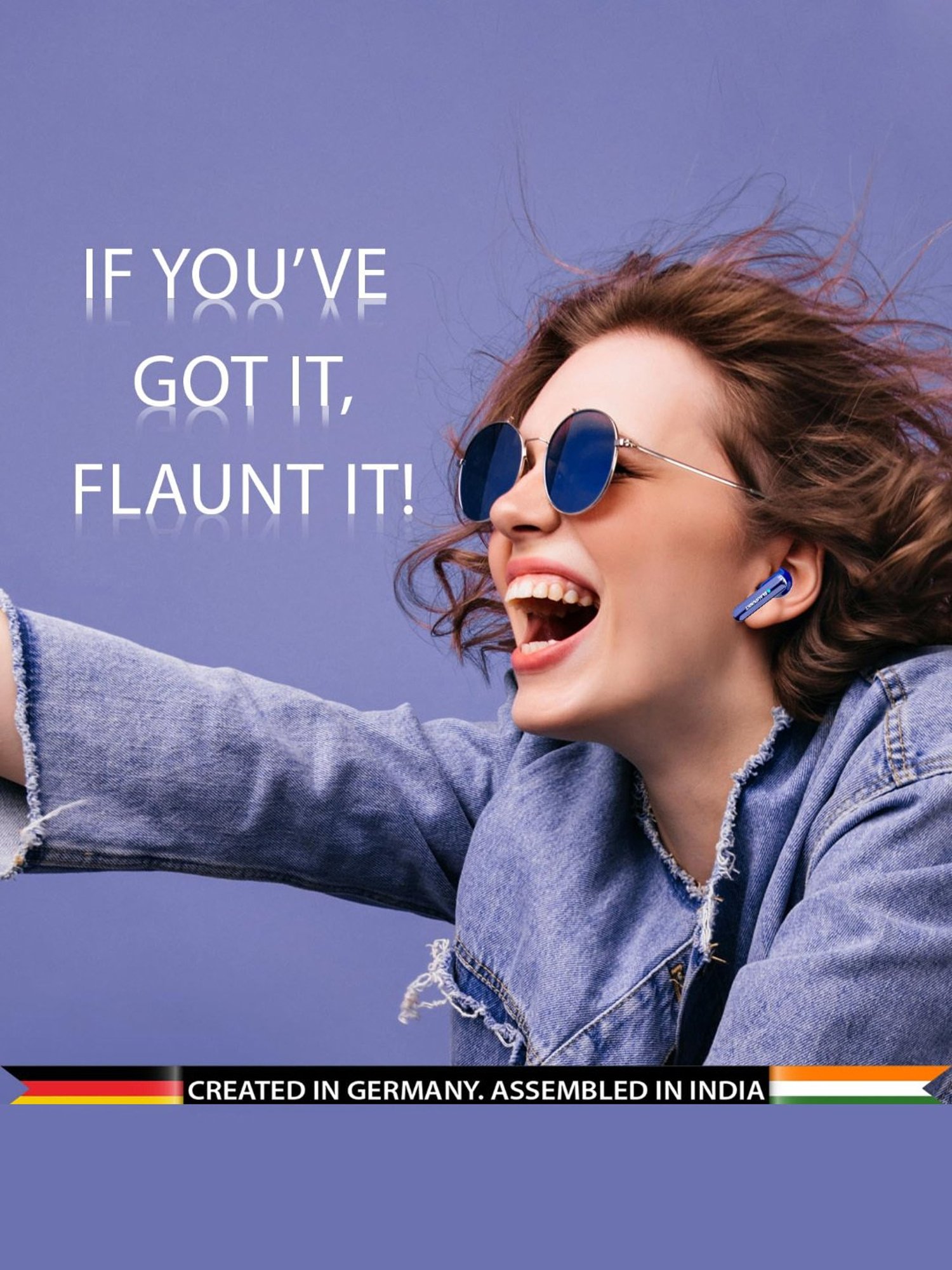 Blaupunkt BTW12 Khrome Bassbuds with 30H Playtime & Turbovolt Charging (Blue, True Wireless)