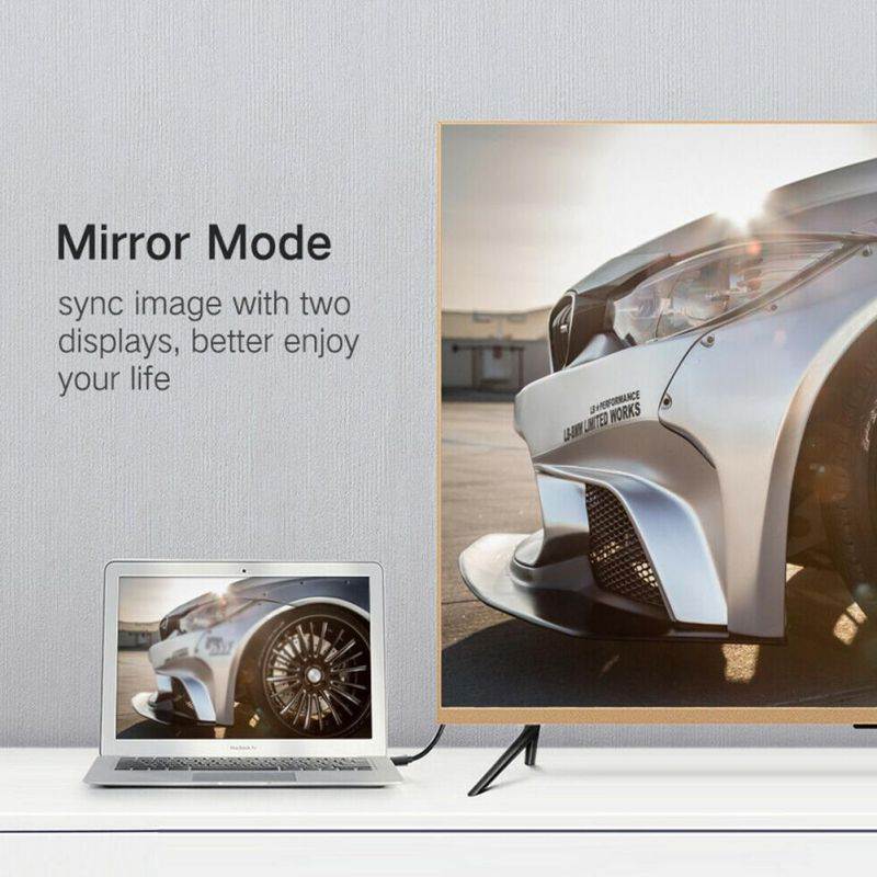 Mini DisplayPort to HDMI Cable, Benfei Mini DP to HDMI 6 Feet Cable (Thunderbolt Compatible) with MacBook Air/Pro, Surface Pro/Dock, Monitor, Projector - Black