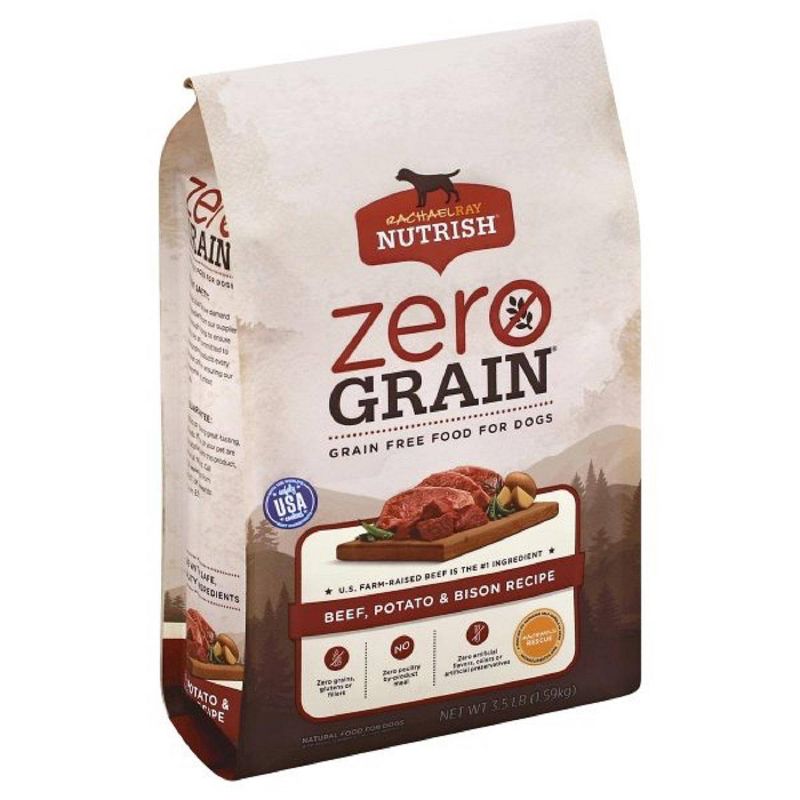 Rachael Ray Nutrish Zero Grain Beef, Potato & Bison Recipe Dry Dog Food - 3.5lbs