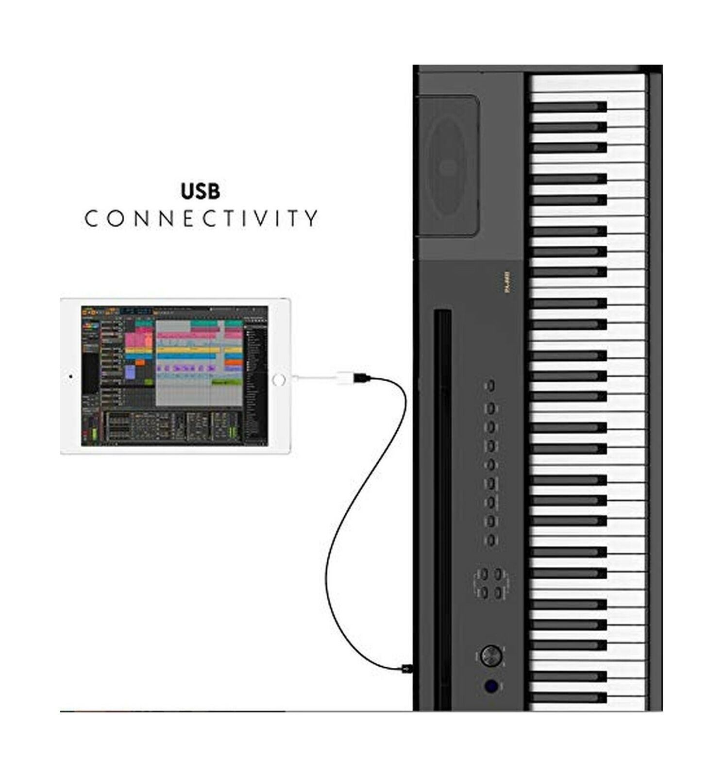 Artesia PA-88H 88-Key Weighted Hammer Action Digital Piano with Sustain Pedal...