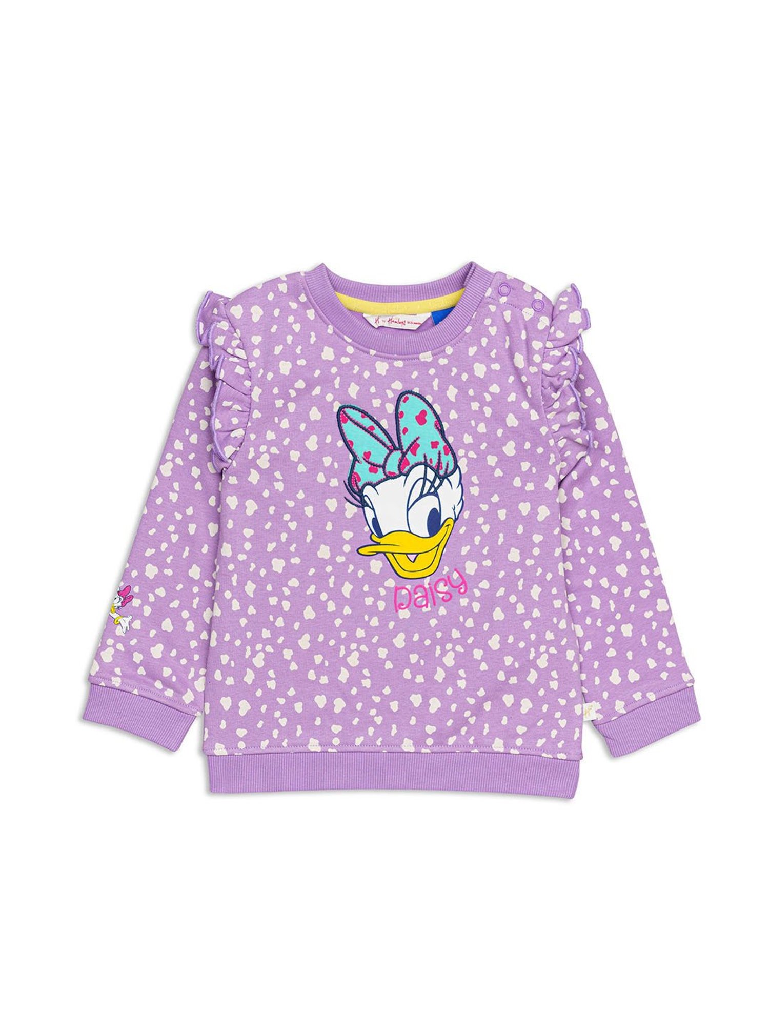 H by Hamleys Infants Girls Purple Printed Full Sleeves Sweatshirt