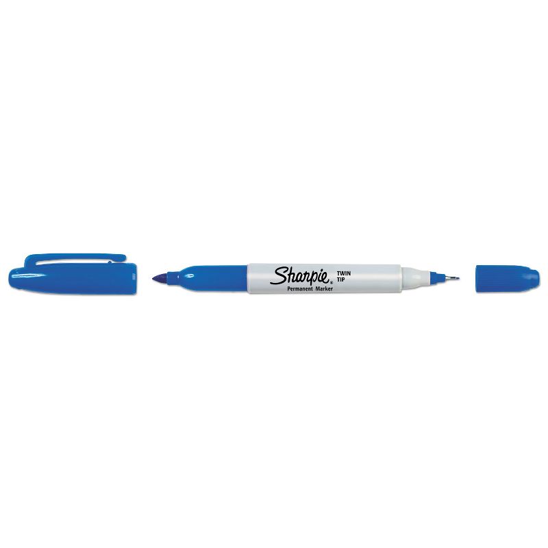 Sharpie Twin-Tip Permanent Marker Fine/Ultra Fine Point Blue 32003