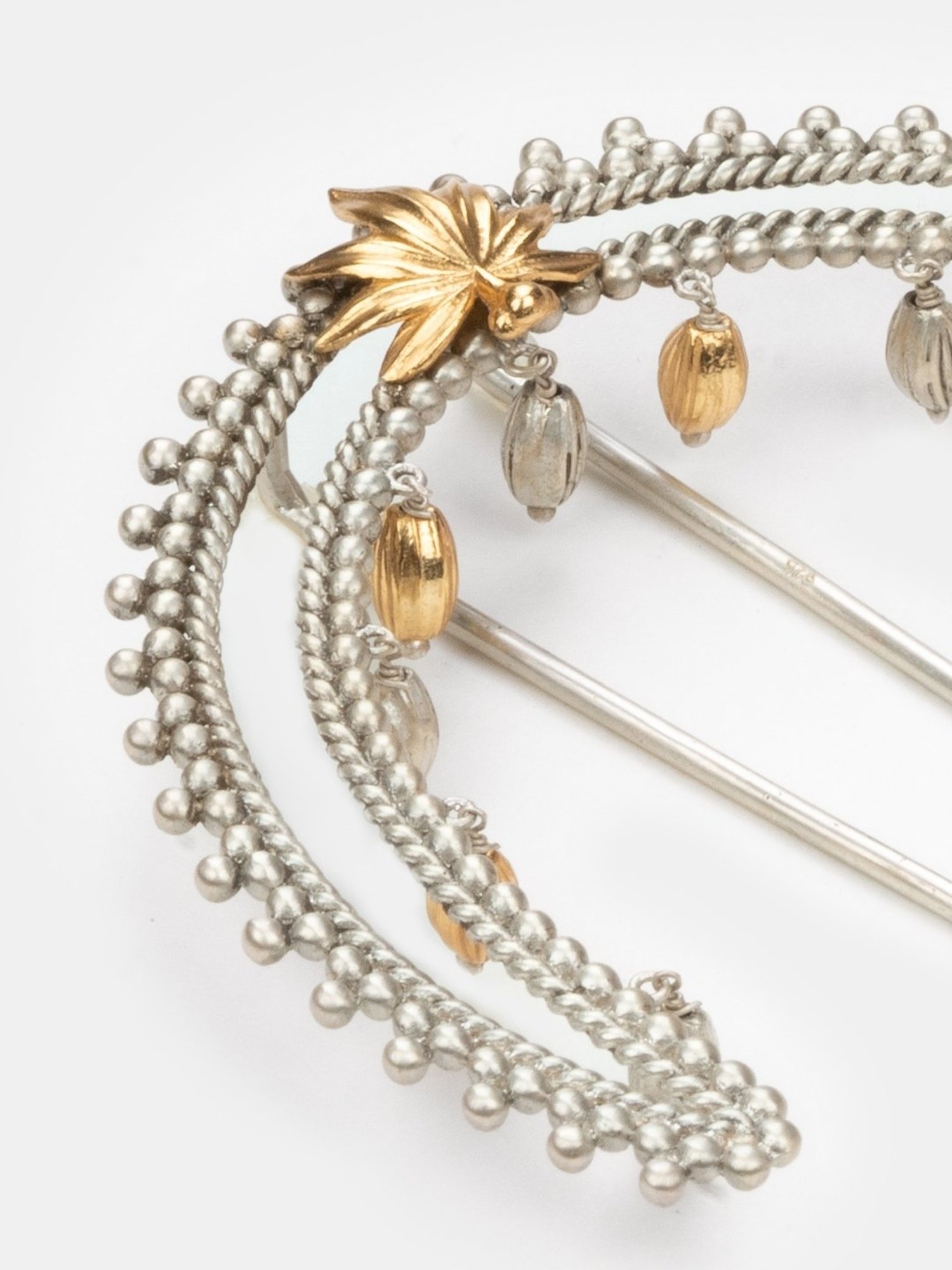 Shaya 92.5 Sterling Silver Preethi Juda Pin for Women