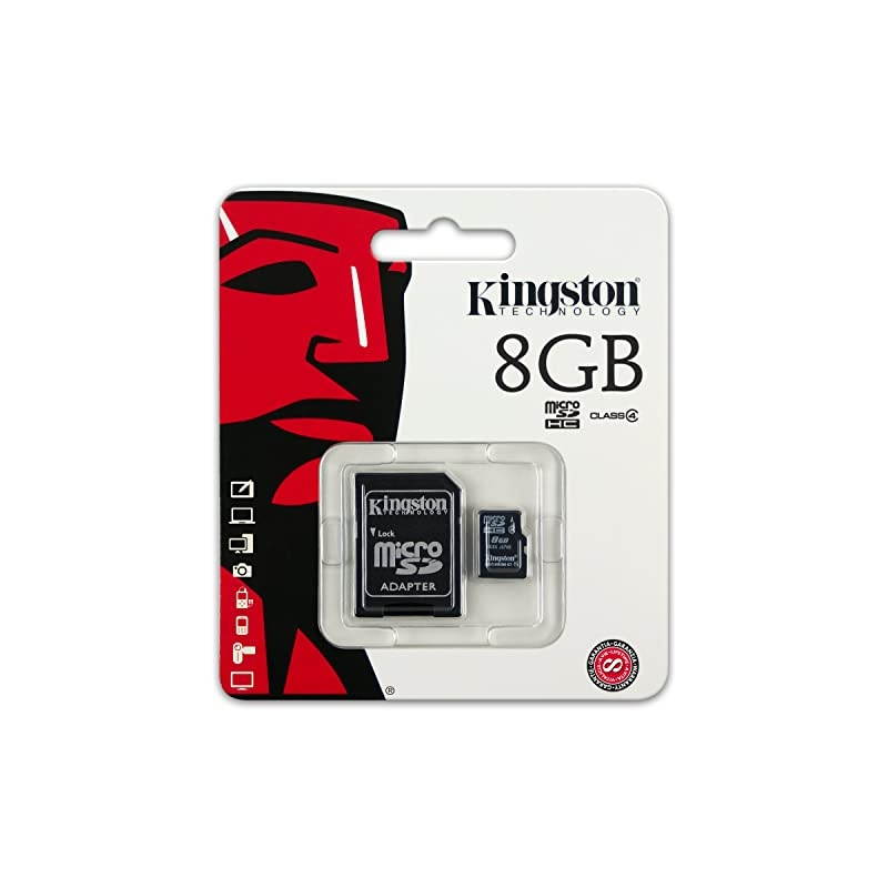 8 GB microSDHC Class 4 Flash Memory Card SDC48GBBlack
