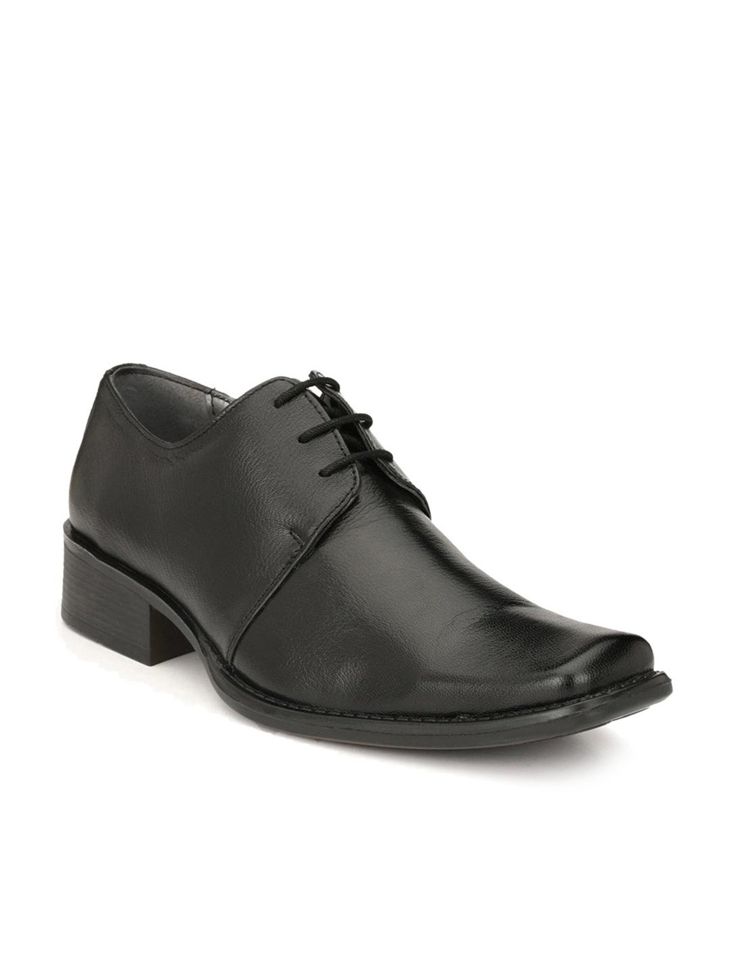 Hitz Men's Black Derby Shoes