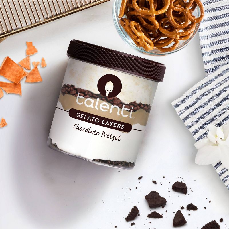 Talenti Gelato Layers Chocolate Pretzel - 10.3oz