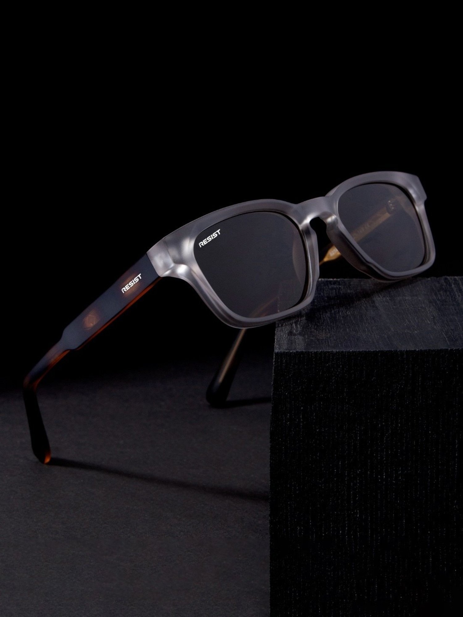 Resist Eyewear Brown Wayfarer Polarized Unisex Sunglasses