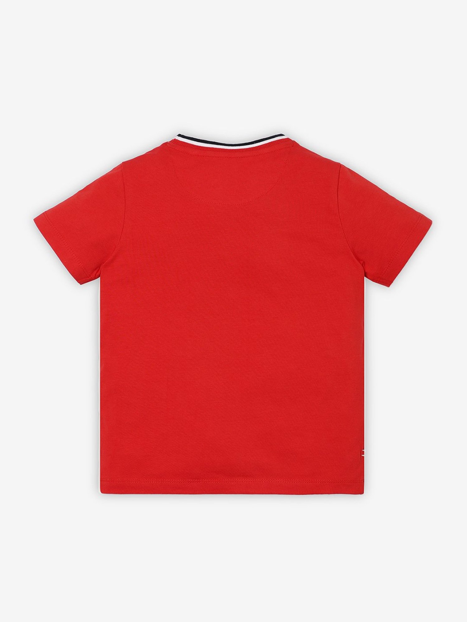 Ed-a-Mamma Kids Red Printed T-Shirt