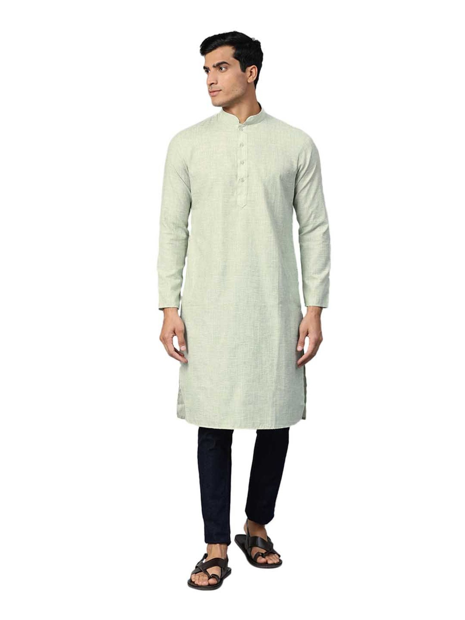 Manthan Orange Ful Sleeves Kurta