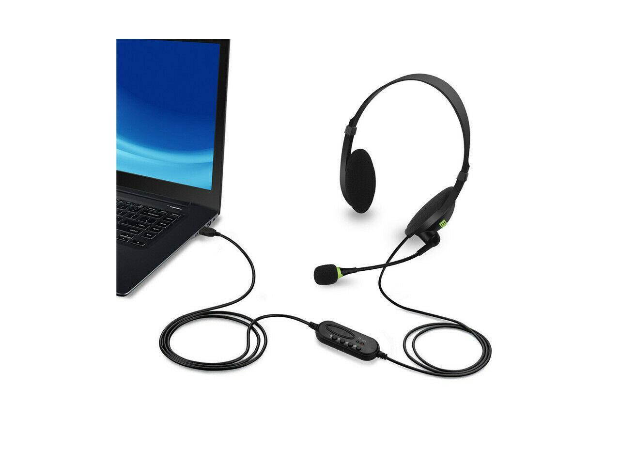 SY440MV Headset Telephone Headset with Noise Cancelling Microphone Compatible Plus Extra 3.5mm Connector