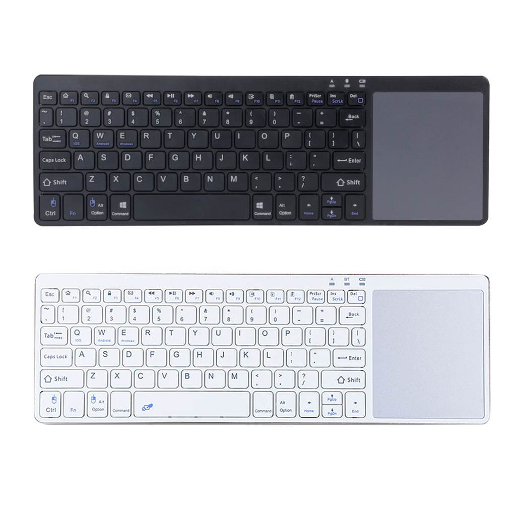 Slim Wireless Keyboard BT3.0 80 Keys for iOS Android Windows Black+Red