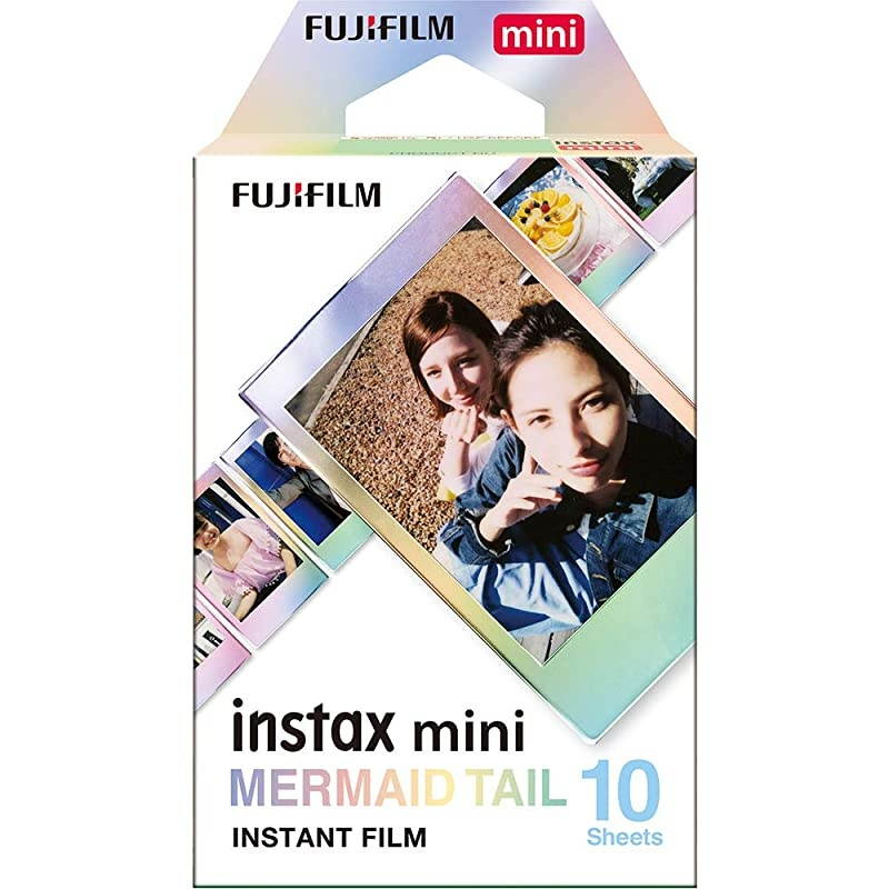 Instax Mini Macaron Instant Film+ Instax Mini Mermaid Tail Film+ Cleaning Cloth