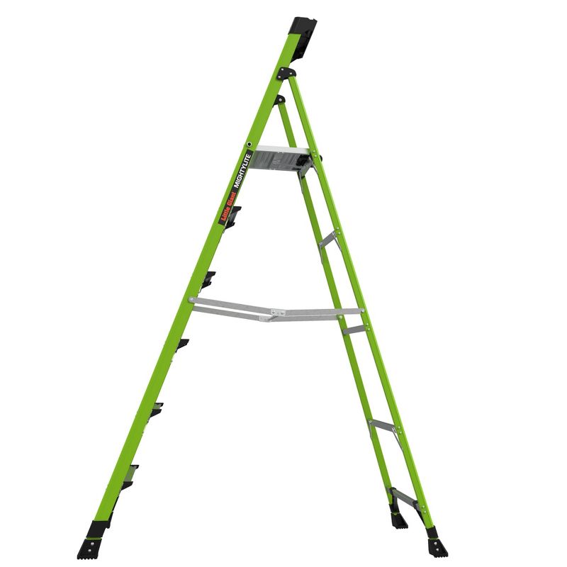 Little Giant Ladder Systems 8' ANSI type IA 300 lb rated fiberglass Stepladder with Ground Cue Apple Green