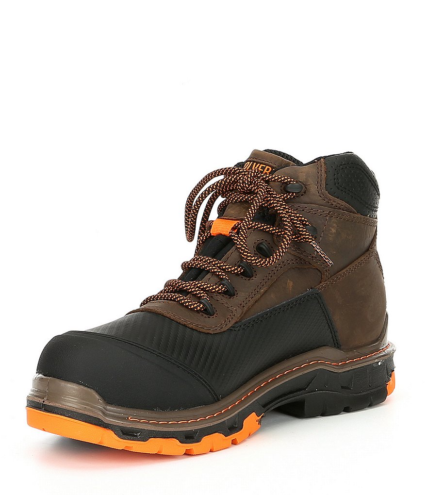 Wolverine Men's Overpass Mid 6#double; Composite Toe Waterproof Slip Resistant Work Boots