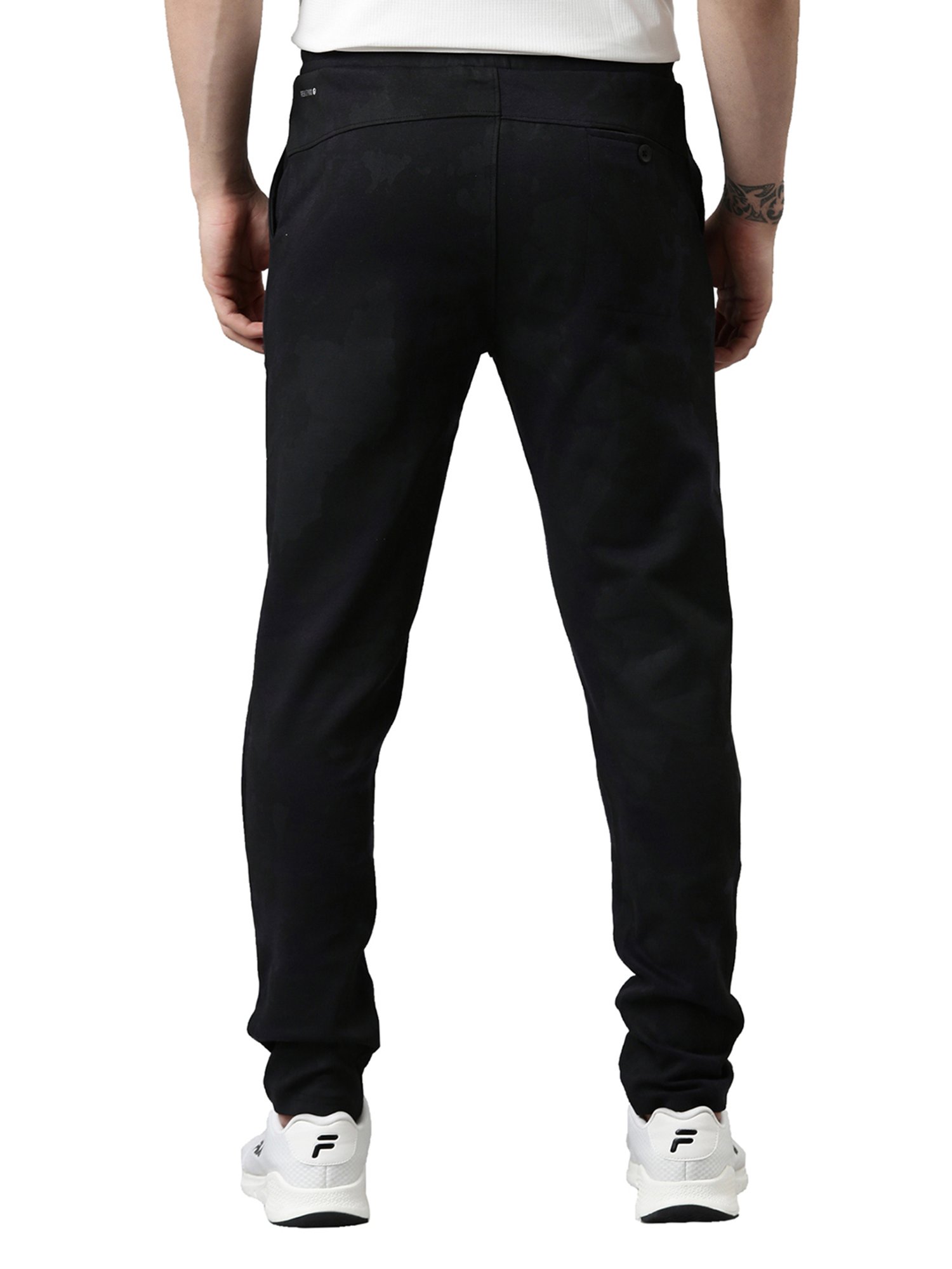 Proline Black Regular Fit Trackpants